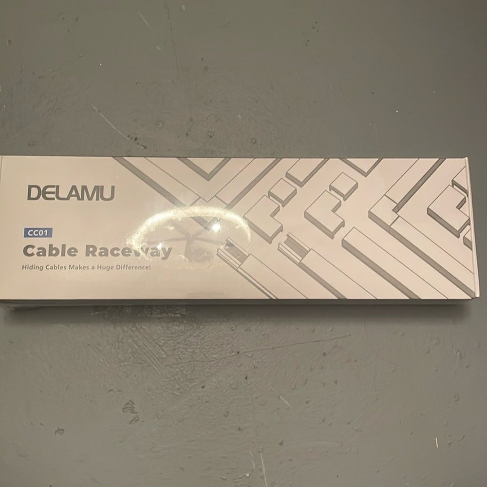 Delamu Cable Raceway - never used. White